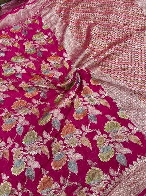 Exclusive Khaddi Georget Sarees With Blouse (4)