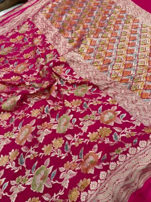 Exclusive Khaddi Georget Sarees With Blouse (7)
