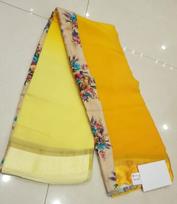 Latest Chiffon Shaded Sarees With Blouse (6)