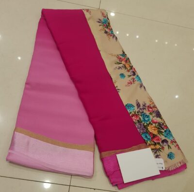 Latest Chiffon Shaded Sarees With Blouse (8)