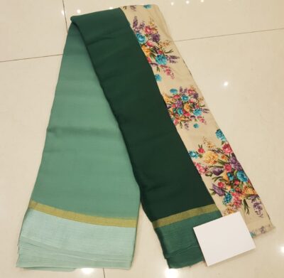 Latest Chiffon Shaded Sarees With Blouse (9)