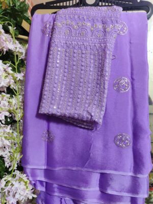 Latest Collection Chinnons With Designer Blouse (10)