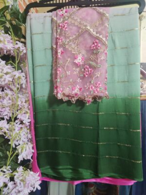 Latest Collection Chinnons With Designer Blouse (17)
