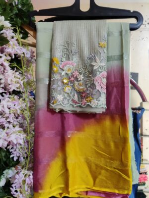Latest Collection Chinnons With Designer Blouse (19)
