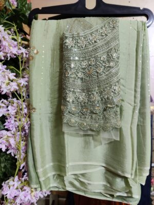 Latest Collection Chinnons With Designer Blouse (2)