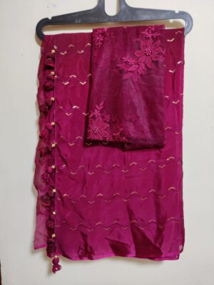 Latest Collection Chinnons With Designer Blouse (35)