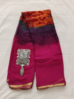 Pure Chiffon Sarees With Blouse Online (13)