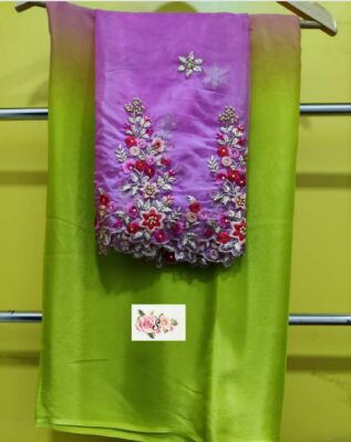 Pure Chinnon Sarees Collection With Price (6)