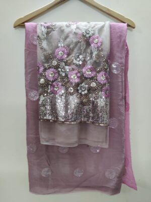 Pure Chinnon Sarees Collection With Prices (1)