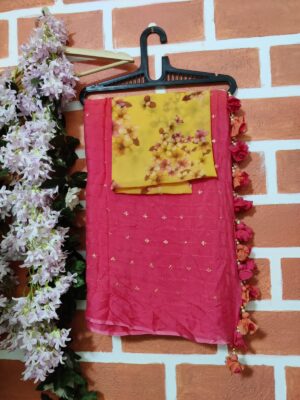 Pure Chinnon Sarees Collection With Prices (19)