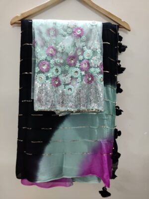 Pure Chinnon Sarees Collection With Prices (6)