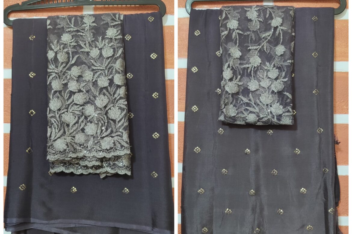 Pure Chinnons Sarees With Blouses (4)