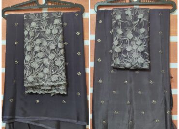 Pure Chinnons Sarees With Blouses (4)