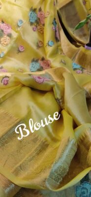 Pure Kora Silk Sarees With Blouse (21)