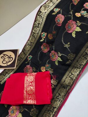Beautiful Munga Silk Sarees With Blouse (3)