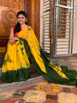 Latest Georgette Sarees With Zari Lines (16)
