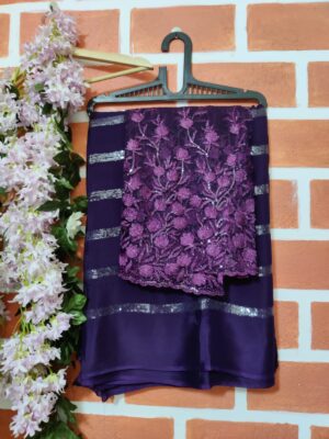 Exclusive Chinon Sequence Party Wear Sarees (16)