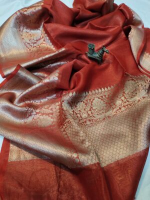 Banaras Silk Linen Sarees With Blouse (8)