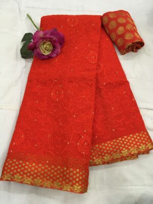 Pure Chiffon Embroided Sarees With Price (11)