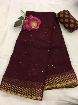 Pure Chiffon Embroided Sarees With Price (18)