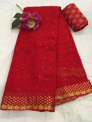 Pure Chiffon Embroided Sarees With Price (20)