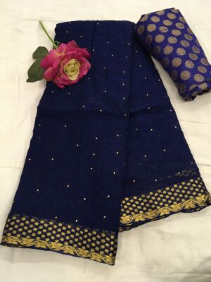 Pure Chiffon Embroided Sarees With Price (9)