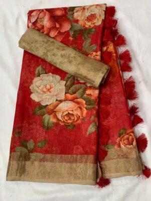 Exclusive Collection Of Linen Sarees (42)