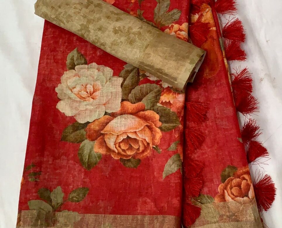 Exclusive Collection Of Linen Sarees (42)