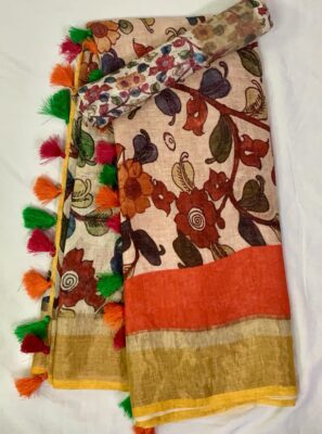 Exclusive Collection Of Linen Sarees (46)