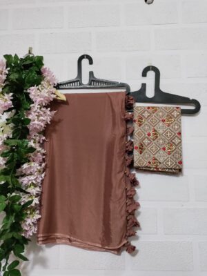 Exclusive Pure Chinnon Sarees With Blouse (16)