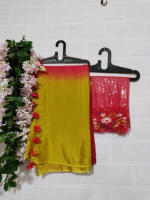 Exclusive Pure Chinnon Sarees With Blouse (21)