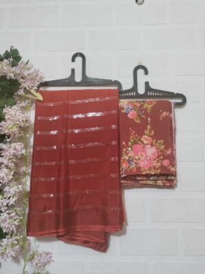Exclusive Pure Chinnon Sarees With Blouse (32)