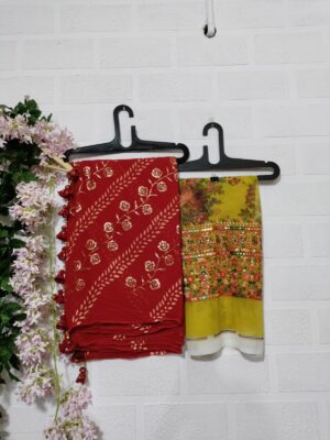 Exclusive Pure Chinnon Sarees With Blouse (38)