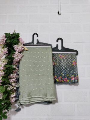 Exclusive Pure Chinnon Sarees With Blouse (60)
