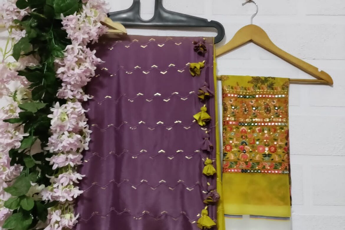 Exclusive Pure Chinnon Sarees With Blouse (62)
