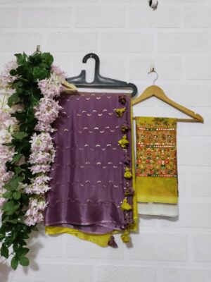 Exclusive Pure Chinnon Sarees With Blouse (62)