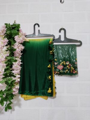 Exclusive Pure Chinnon Sarees With Blouse (8)