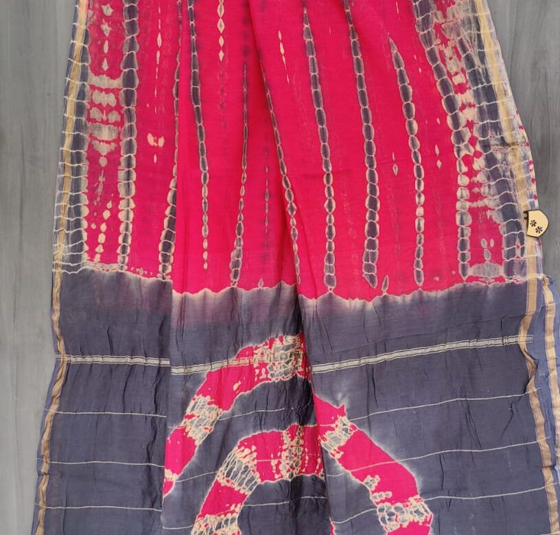 Latest Chanderi Silk Sarees With Blouse (32)
