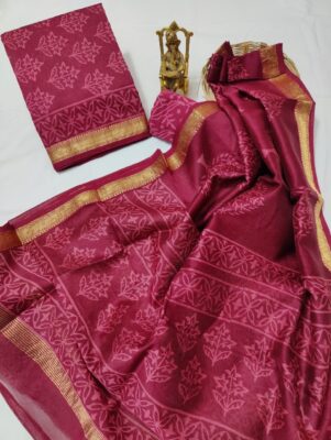 Latest Maheshwari Silk Dress Materials (70)