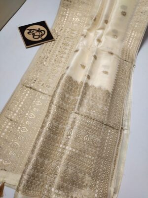 Latest Munga Silk Fabric With Border (25)