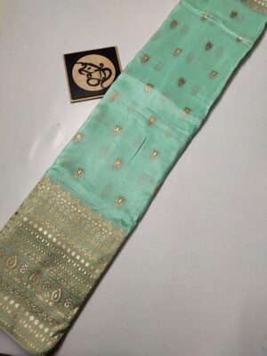 Latest Munga Silk Fabric With Border (28)