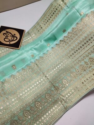 Latest Munga Silk Fabric With Border (30)