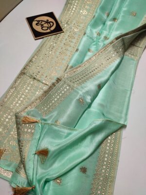 Latest Munga Silk Fabric With Border (31)