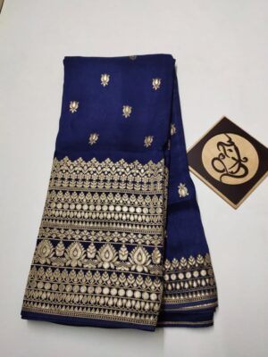 Latest Munga Silk Fabric With Border (34)