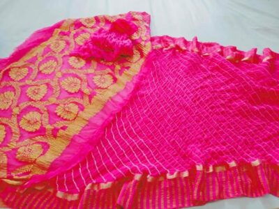 Pure Chiffon Sarees With Lehariya Pattern (2)