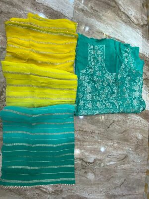 Pure Georgette Fabric With Zari Weaves In Saree (19)