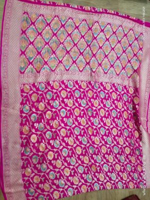 Pure Georgette Hand Paint Sarees (12)