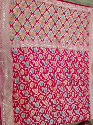 Pure Georgette Hand Paint Sarees (22)