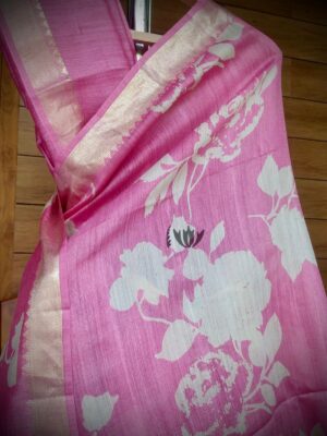 Pure Munga Tussar Silk With Digital Print (7)