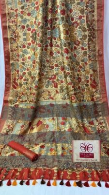 Pure Printed Tussar Sarees With Silkmark (11)